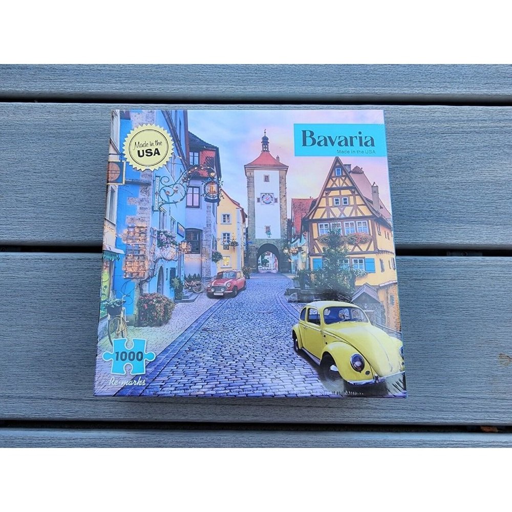 New Bavaria 1000 Piece Town Puzzle Made In USA New Sealed Box